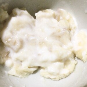 離乳食中期・豆腐バナナヨーグルト